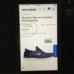 Womens Skechers Slip-ins: Summits - Dazzling Haze Size 8
